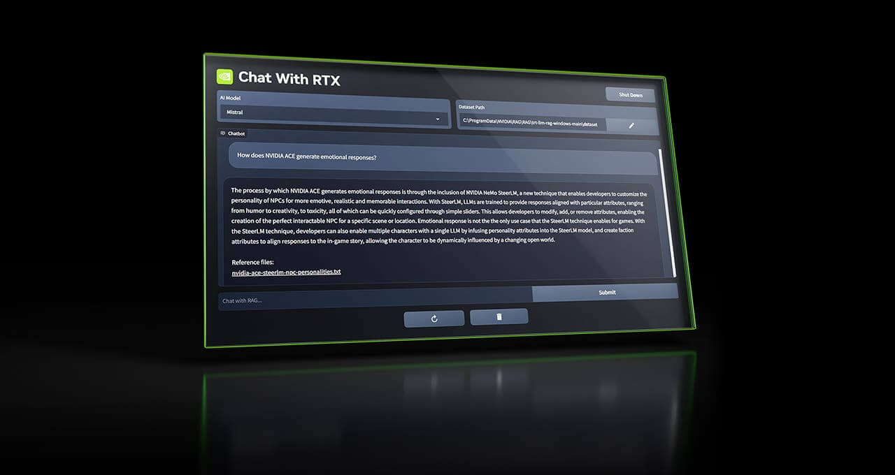 NVIDIA Lança “Chat with RTX”: O Chatbot de IA que Funciona Localmente em PCs